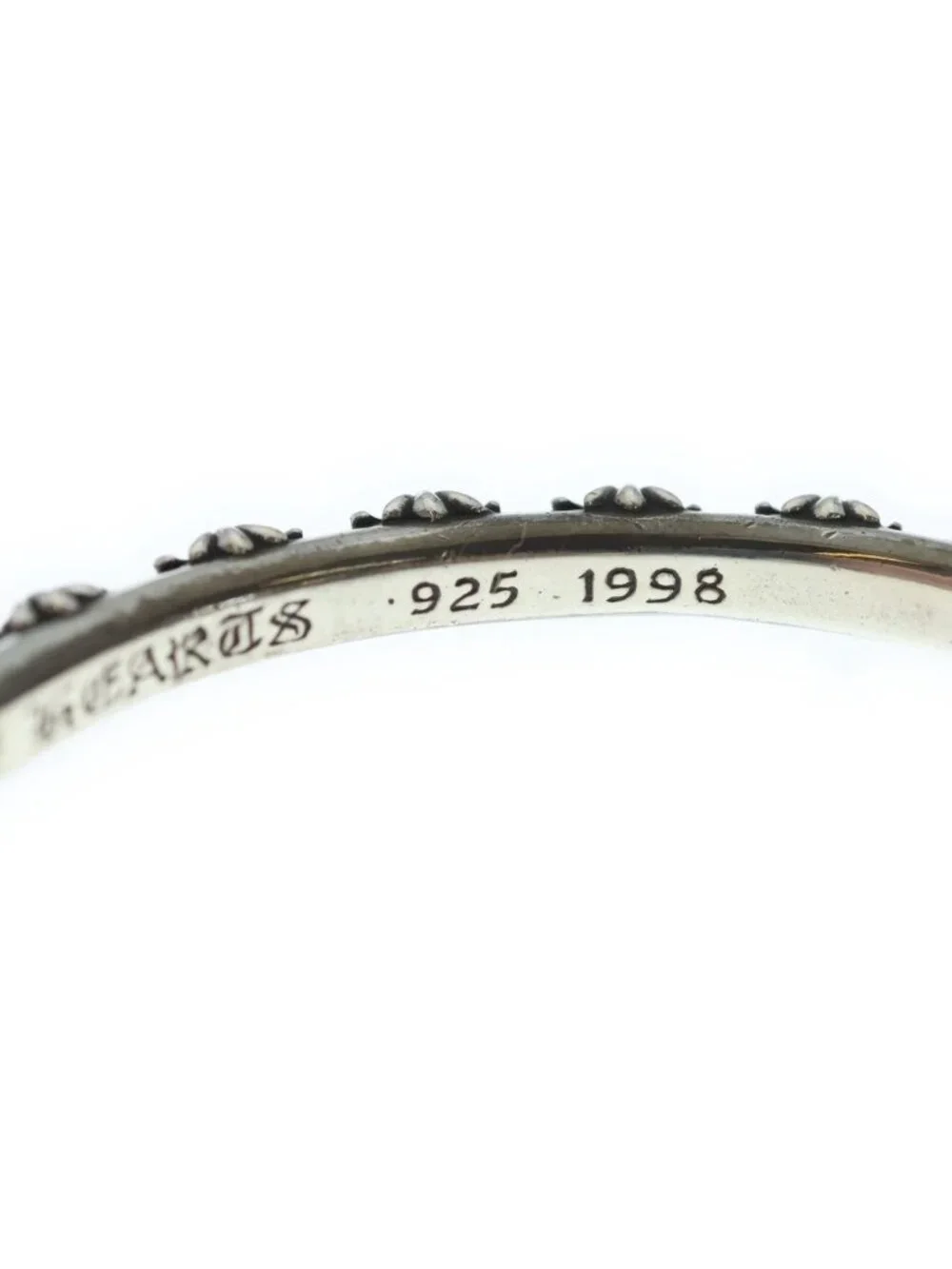 Chrome Hearts Bangle Cross Band Bracelet Silver